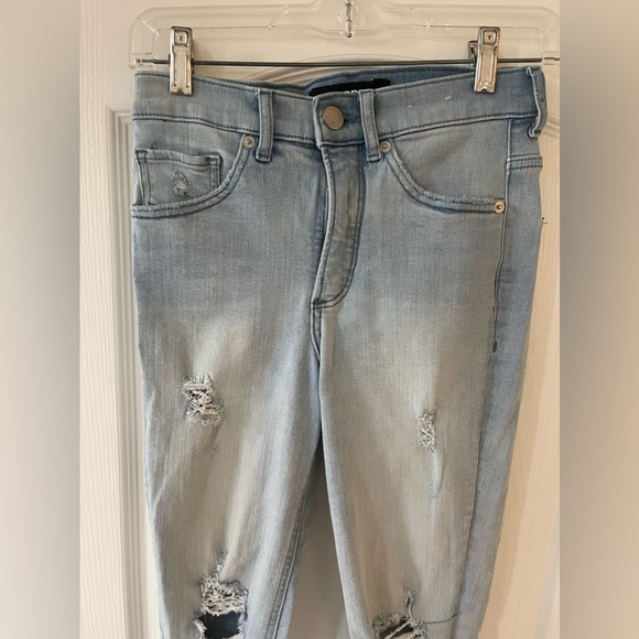 Distressed skinny high rise jeans from Express - Picture 4 of 13